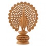 Buy Wood Brown Peacock Hand Carved Peacock At Rajrang