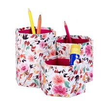 Buy Vintage Cardboard Paper Printed Floral White Pen Holder For Gift Online at Rajrang