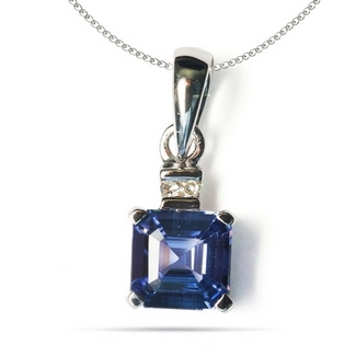 Silver Pendant of 0.78 Cara...