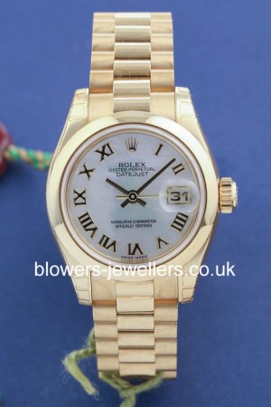 Ladies 18ct Rolex Oyster Pe...
