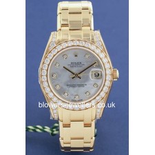 18ct Yellow Gold Rolex Peralmaster mid-size 81158.