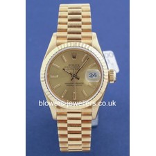 Ladies 18ct Yellow Gold Rolex Oyster Perpetual Datejust 69178