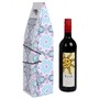 Buy Floral Printed White Hand Made Paper Wine Bottle Holder Online At Rajrang