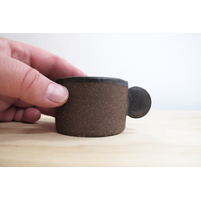 Chocolate Ceramic Espresso Coffee Mug from mudpuppy