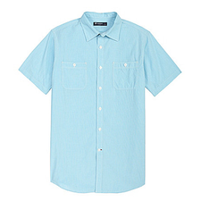 Cremieux Sport Short-Sleeve Pic Weave Solid Shirt