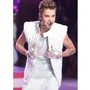 Justin Bieber White Quilted Vest