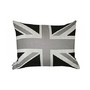 Urban Loft by Westex Union Jack Cushion, 18 by 24-Inch, Black/White