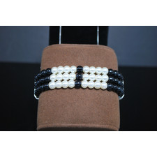Black and White Colorblock Bracelets - TeresaCollections