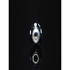 Black and White Pawprint Charm Beads - TeresaCollections