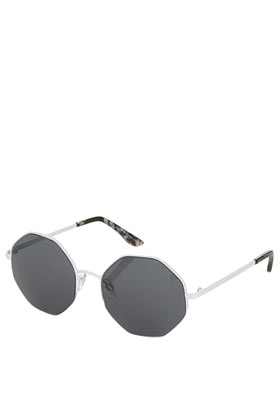 Hexagon Rimless Sunglasses