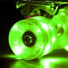 Buy Latest Set of 4 LED Light-up Skateboard Wheels with ABEC-7 Bearings - Smoother Quieter Ride - 60x45mm - Green Wheels online at Sportsdealbox.com