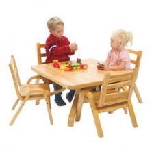 30"X30" NATURALWOOD TABLE By Angeles Corporation