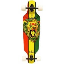 Krown Rasta Freestyle Elite Complete Longboard, 9.25X36-Inch