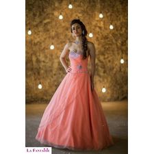 Half-Sleeves Sweetheart Cherry Party Gown