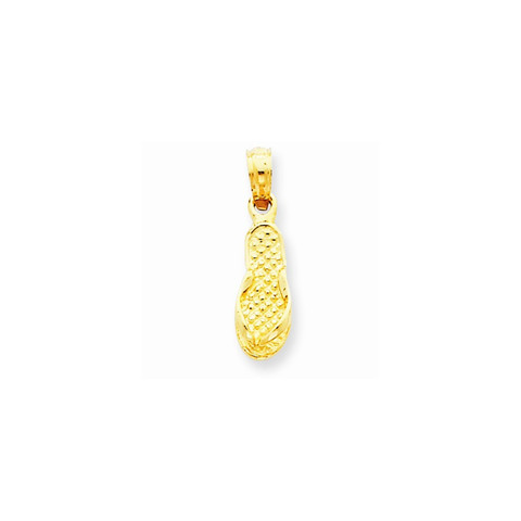 14k Flip Flop Pendant - Pen...