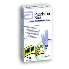 Precision Xtra Blood Ketone Test Strips - 10 ea