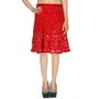 Buy Cotton Ethnic Tie Dye Sequins Work Red Casual Skirt Online At Rajrang @ just $22