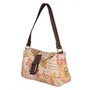 Cotton Leather Floral Printed Kantha Work Shoulder Bag