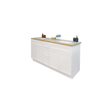 SHAKER WHITE BATHROOM CABINETS