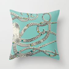 Octopus Throw Pillow