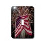 3dRose lsp_14246_1 Fireworks And American Flag Single Toggle Switch
