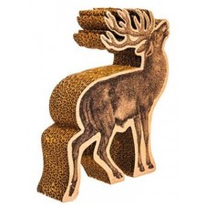10 Glittered Reindeer Table Decor Brown Gold (Pack of 6)