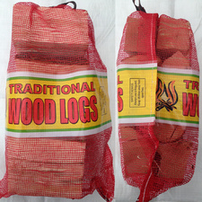 SEASONED LOGS - Hardwood Split,  Netted bags