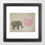 Jumbo Bubble Gum  Framed Ar...