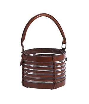 Zodax Weaved Leather And Gl...