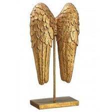 15.75 Angel Wing Table Top Gold (Pack of 3)