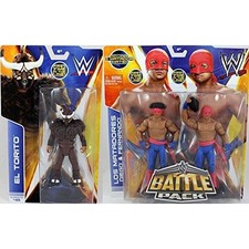 **PACKAGE DEAL** EL TORITO (SERIES 42) & LOS MATADORES (BATTLE PACKS 29) - WWE MATTEL TOY WRESTLING ACTION FIGURES