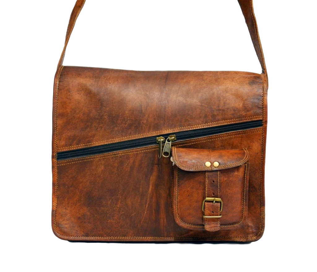 Vintage Leather Messenger B...