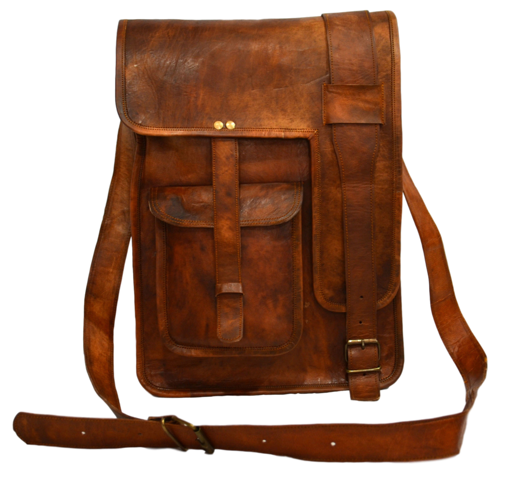 Vintage Leather Messenger B...