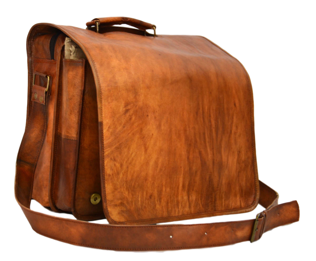 Vintage Leather Messenger B...