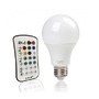 Sendida RGB   W E27 LED Light Bulb Color Changing Lamp Bulb with 2.4G RF Remote Controller RGB   White Fluorescent Light Effectiveness (12W)