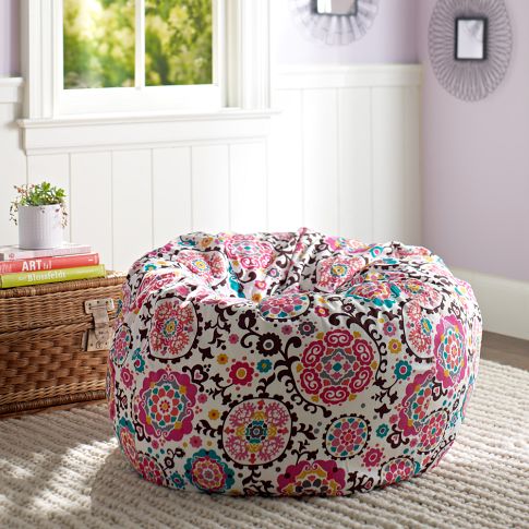 Suzani Warm Printed Beanbag...