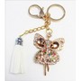 1 Pc Handmade Angel Ballerina Rhinestone Keychain and Purse Hanger Generous Gift