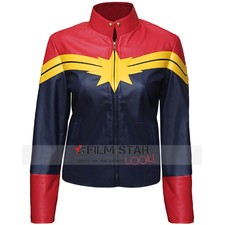Captain Marvel Carol Danvers Leather Jacket