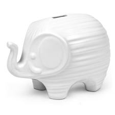 White Elephant Coin Bank
