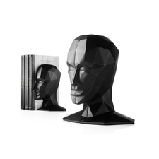 Knowledge in the Brain Bookends by Karim Rashid Black