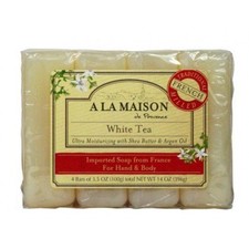 A la maison, soap bar 4pk white tea, 14 oz, (pack of 1)