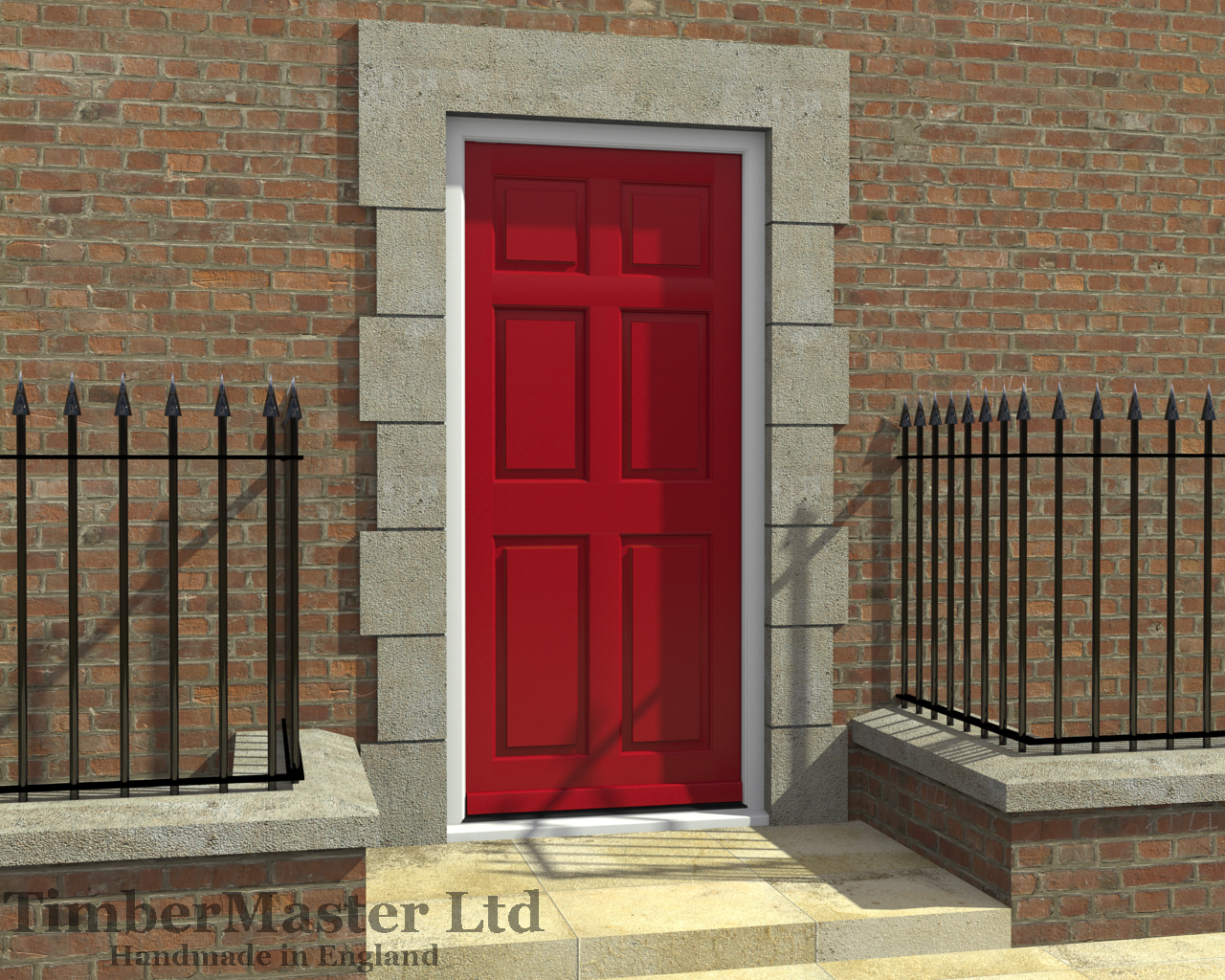 Six Panel Painted Door Set ...