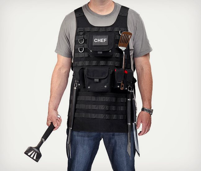 Tactical BBQ Apron with MOL...