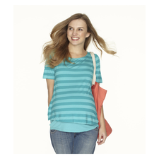 Blooming Marvellous Turqoise Double Layer Nursing Top - nursing tops - Mothercare