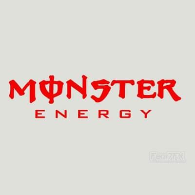 2x Monster Energy Lettering...