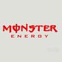 2x Monster Energy Lettering Vinyl Transfer Decal
