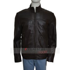 Dashing Stephen Amell Brown Leather Jacket