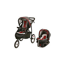 Graco FastAction Fold Click Connect Jogger Travel System Stroller - Chili Red - Graco  - Babies"R"Us