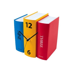 Amazon.com: Karlsson Table Clock, Colorful Faux Books: Home & Kitchen