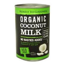 honest to goodness organic coconut milk